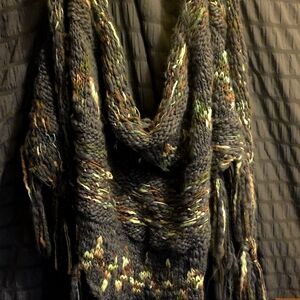 Free People Multi-green's-color Knit Shall